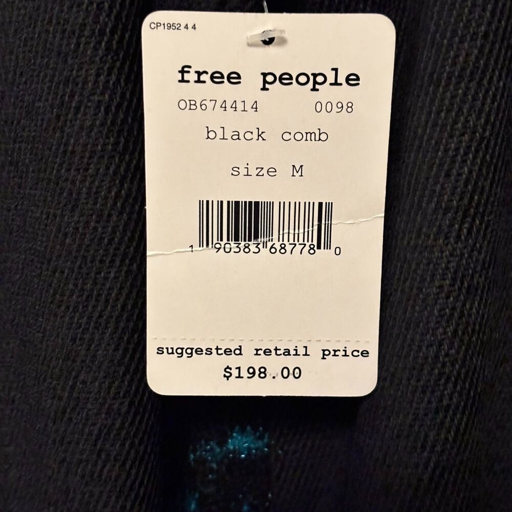 Free People Better Together Blazer Jacket, Black, Medium - Picture 5 of 8